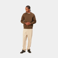 Carhartt WIP Chase Sweat (tamarind/gold) - Blue Mountain Store
