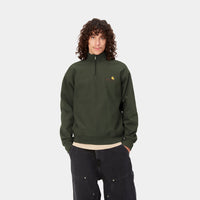 Carhartt WIP Half Zip American Script Sweat (plant) - Blue Mountain Store