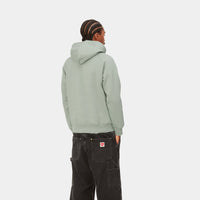 Carhartt WIP Hooded Chase Sweat (glassy teal/gold) - Blue Mountain Store