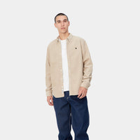 Carhartt WIP L/S Madison Cord Shirt (wall/black) - Blue Mountain Store