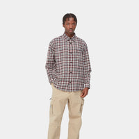 Carhartt WIP L/S Yuma Shirt (yuma check/grey heater) - Blue Mountain Store