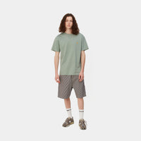 Carhartt WIP S/S Chase T-Shirt (glassy teal/gold) - Blue Mountain Store