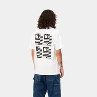 Carhartt WIP S/S Stamp State T-Shirt (white/black) - Blue Mountain Store
