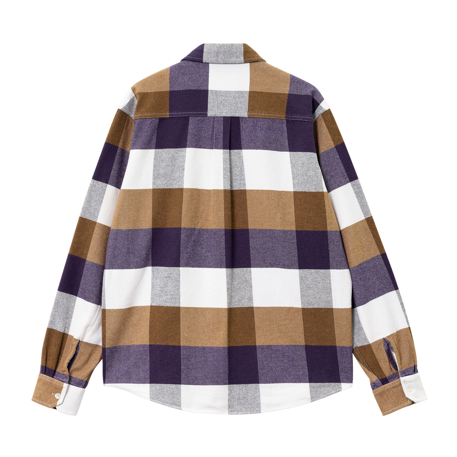 Carhartt WIP L/S Lyman Shirt (cassis) - Blue Mountain Store