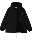 Carhartt WIP Hooded Coach Jacket (black/white) - Blue Mountain Store