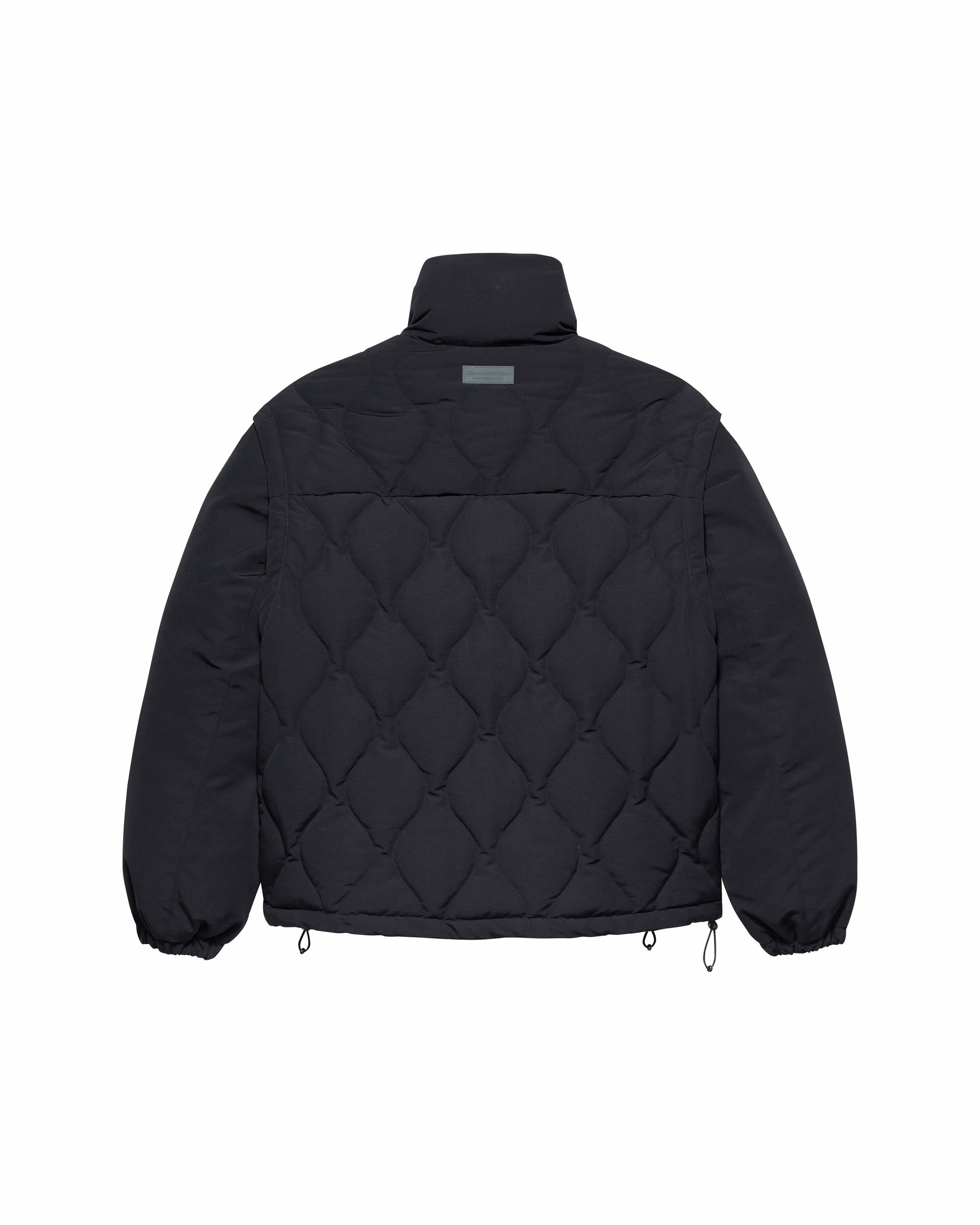New Amsterdam Detachable Sleeves Quilted Jacket (navy) - Blue Mountain Store
