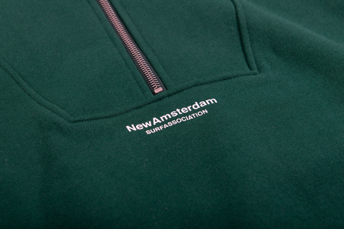 New Amsterdam Sea Half-Zip (green) - Blue Mountain Store