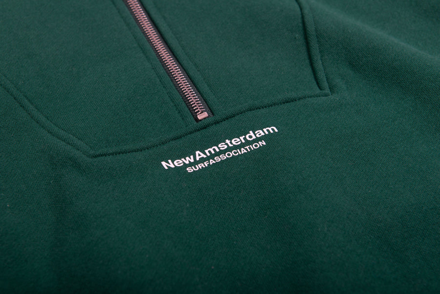 New Amsterdam Sea Half-Zip (green) - Blue Mountain Store