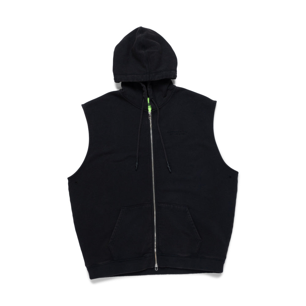 New Amsterdam Full Zip Sleeveless Hoodie (black) - Blue Mountain Store