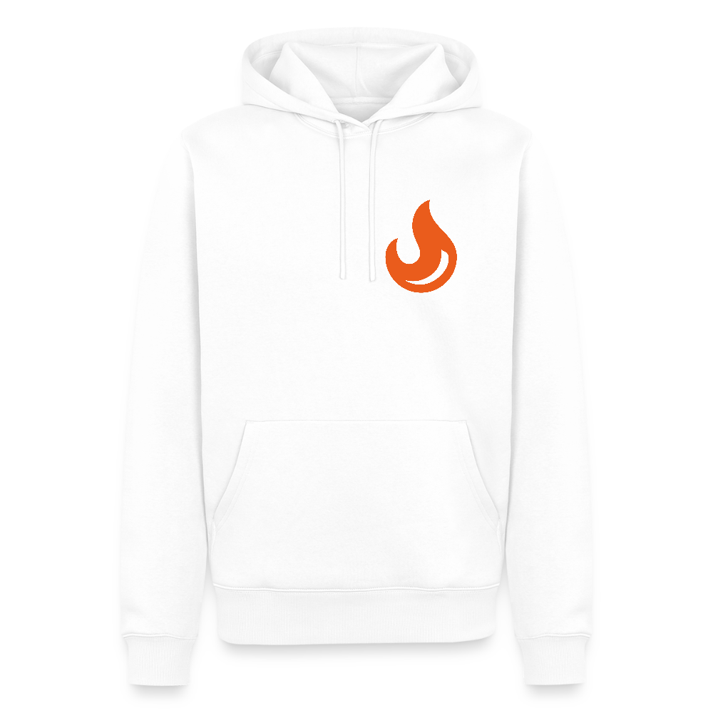 Flamme Männer Premium Hoodie - Weiß