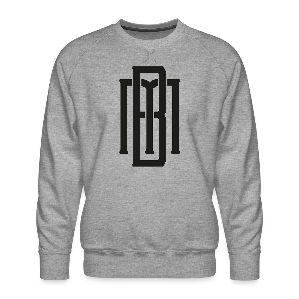 Mono Männer Premium Pullover - Grau meliert