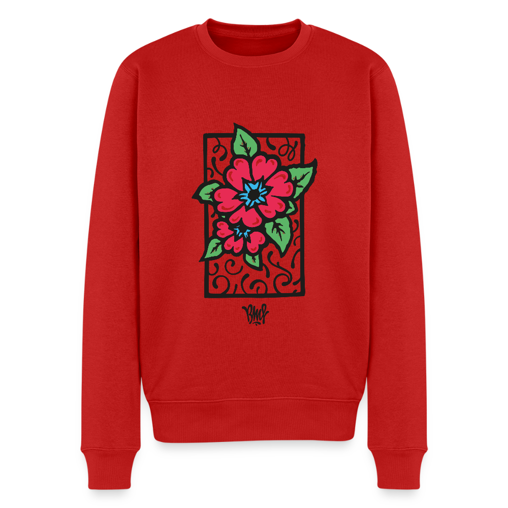 Blume Männer Premium Pullover - Rot