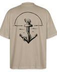 Anker Stanley/Stella Oversized Unisex Bio T-Shirt Blaster - Steingrau