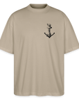 Anker Stanley/Stella Oversized Unisex Bio T-Shirt Blaster - Steingrau