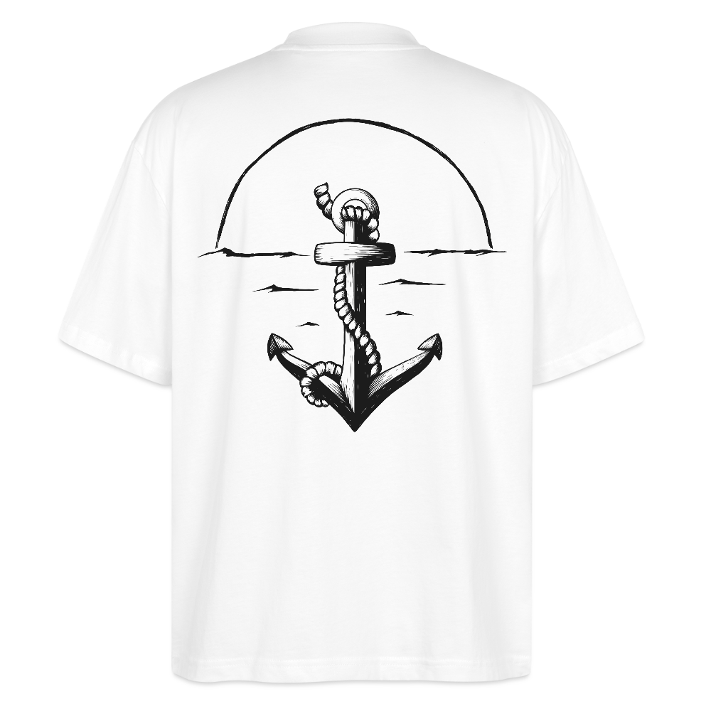 Anker Stanley/Stella Oversized Unisex Bio T-Shirt Blaster - Weiß