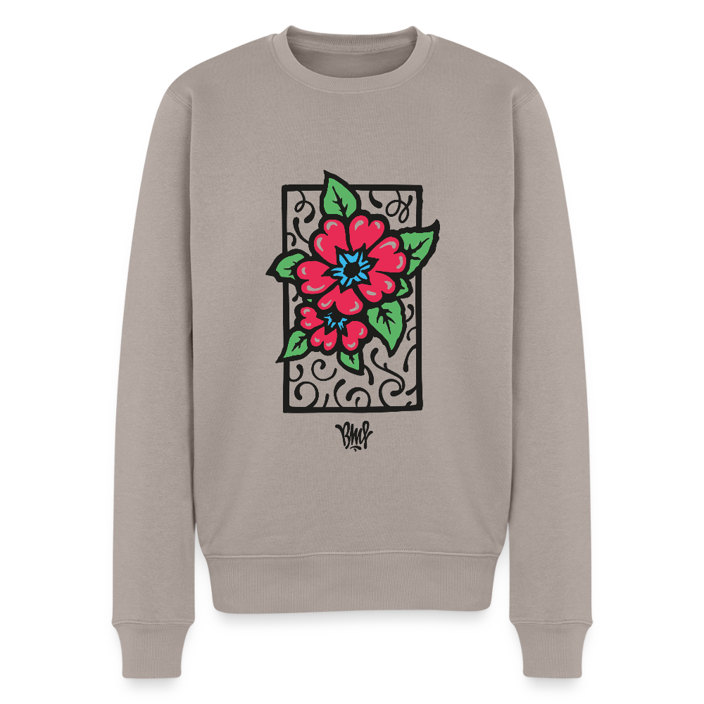 Blume Männer Premium Pullover - Taupe