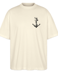 Anker Stanley/Stella Oversized Unisex Bio T-Shirt Blaster - Weißgrau