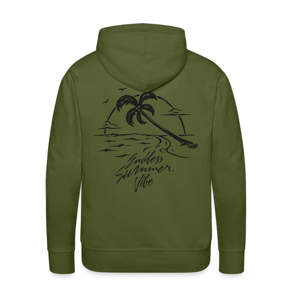 Summer Vibe Männer Premium Hoodie - Olivgrün