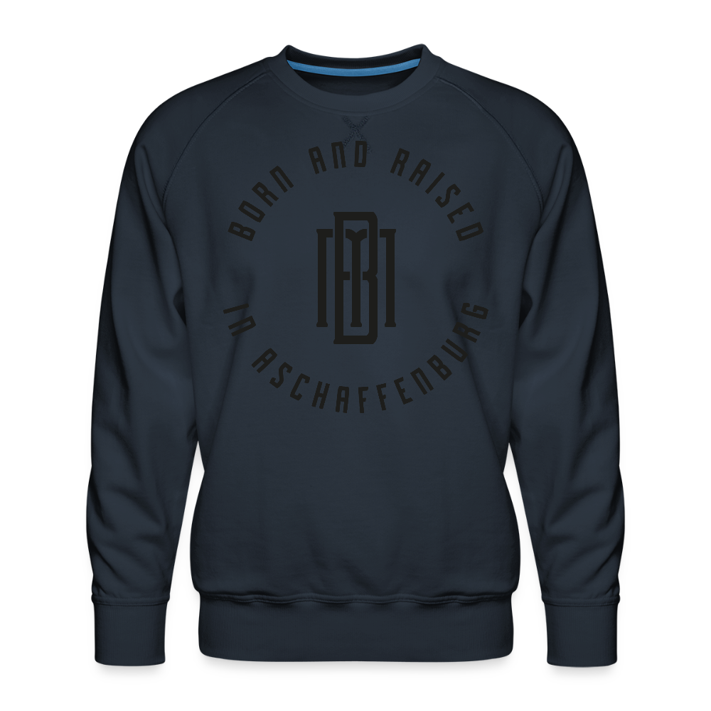 Monogram Männer Premium Pullover - Navy