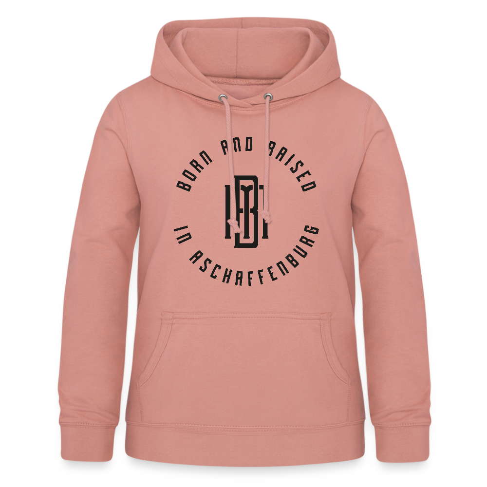 Monogram Frauen Hoodie - Altrosa