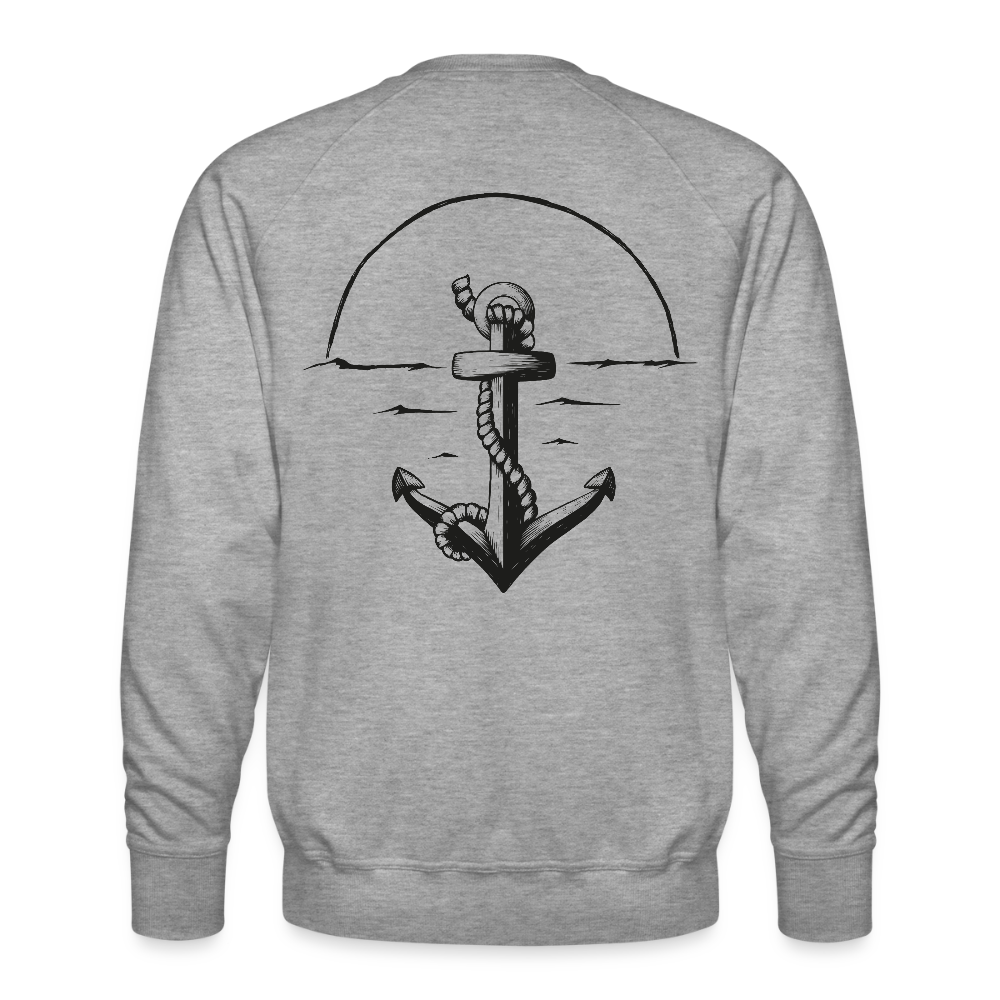 Anker Männer Premium Pullover - Grau meliert
