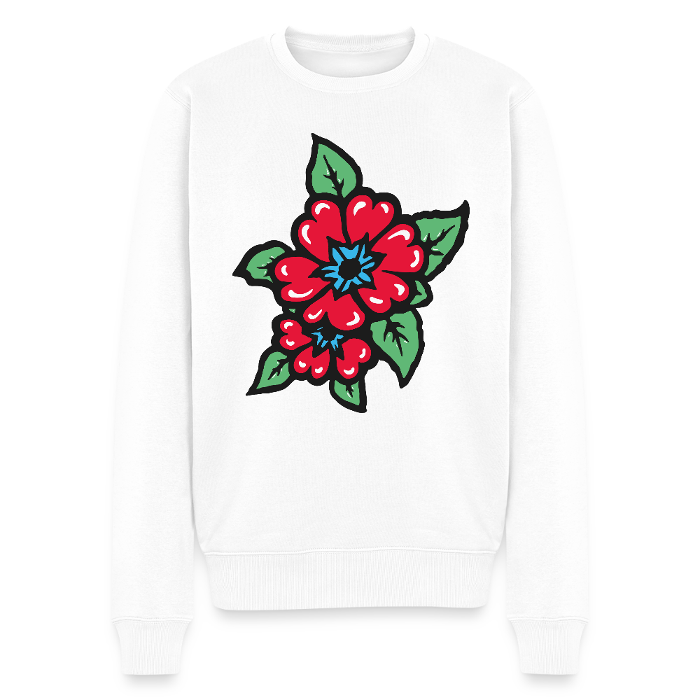 Blume 2 Männer Premium Pullover - Weiß