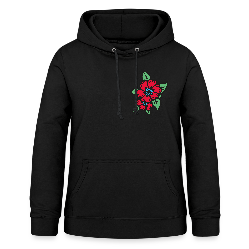 Blume 2 Frauen Hoodie - Schwarz