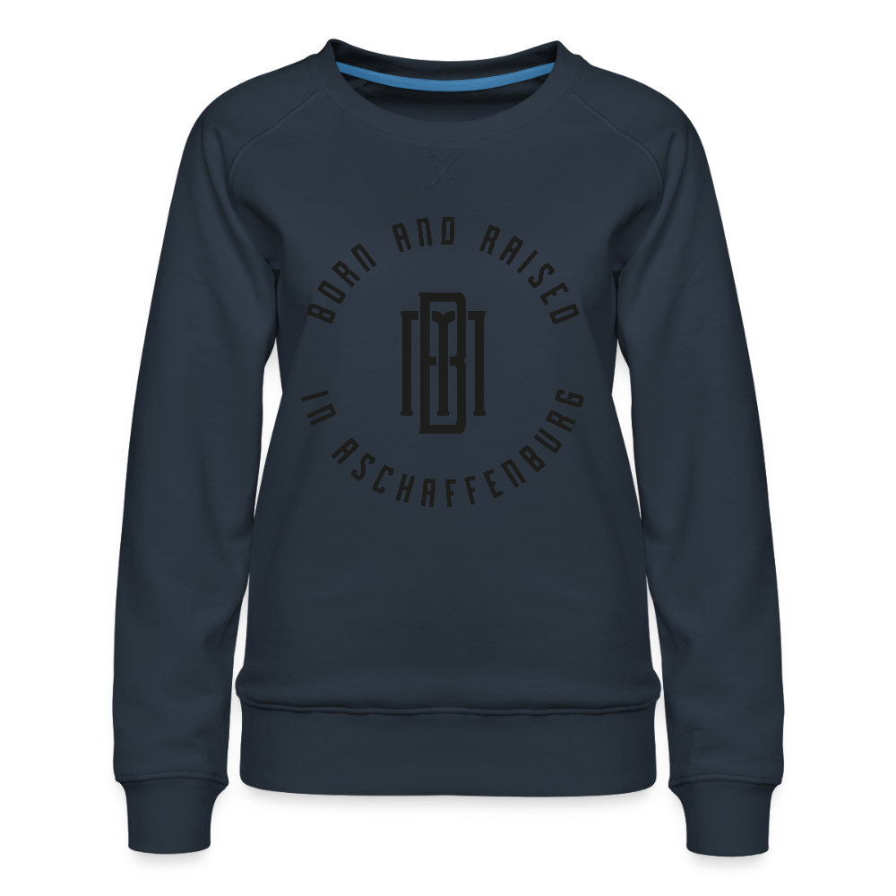 Monogram Frauen Premium Pullover - Navy