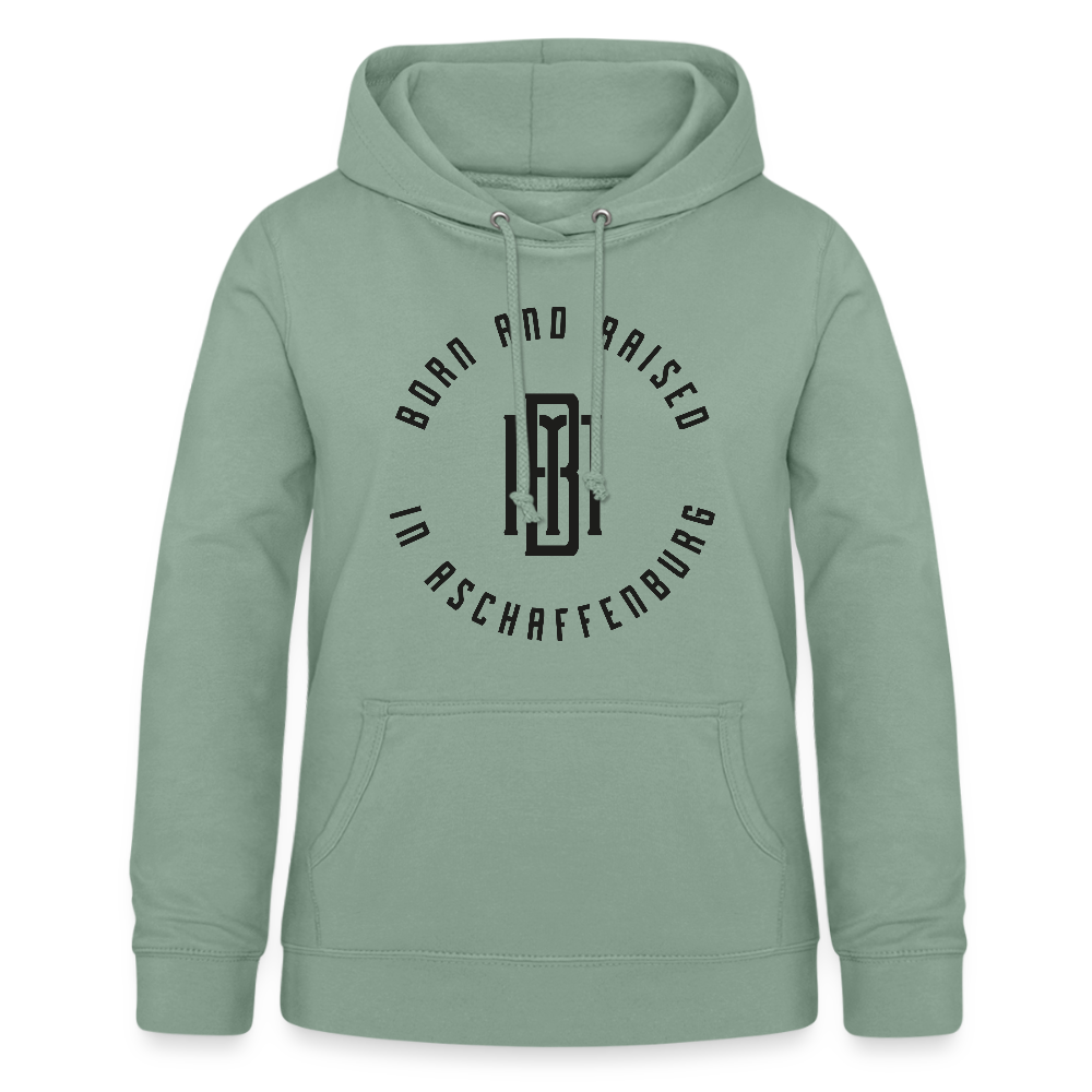 Monogram Frauen Hoodie - Graugrün