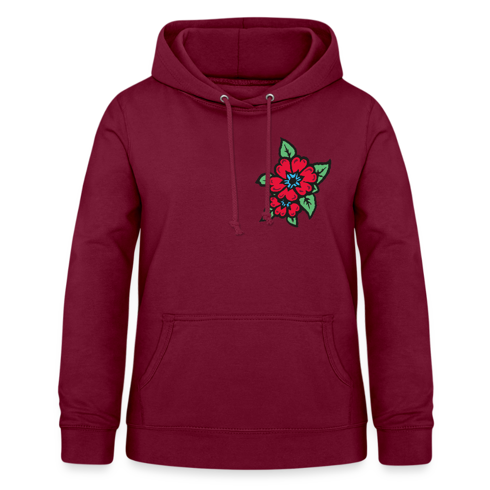 Blume 2 Frauen Hoodie - Bordeaux