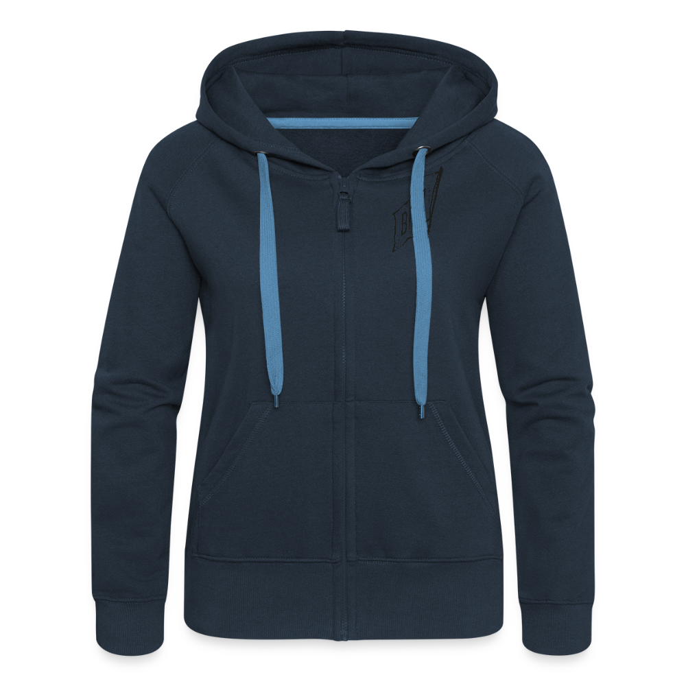 Asia Boot Frauen Premium Kapuzenjacke - Navy