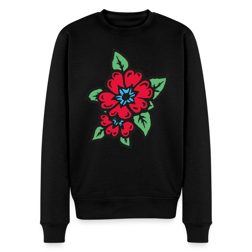 Blume 2 Männer Premium Pullover - Schwarz