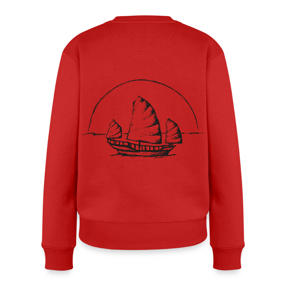 Asia Boot Frauen Premium Pullover - Rot