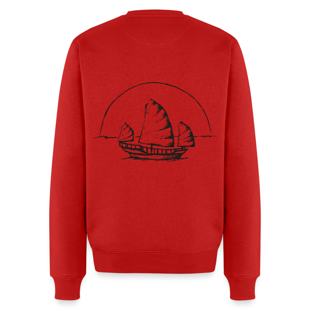 Asia Boot Männer Premium Pullover - Rot
