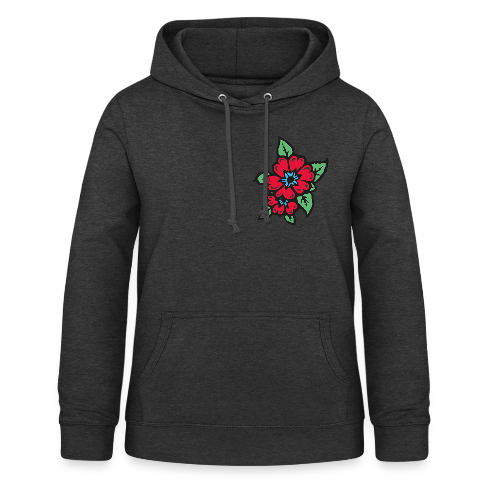 Blume 2 Frauen Hoodie - Anthrazit