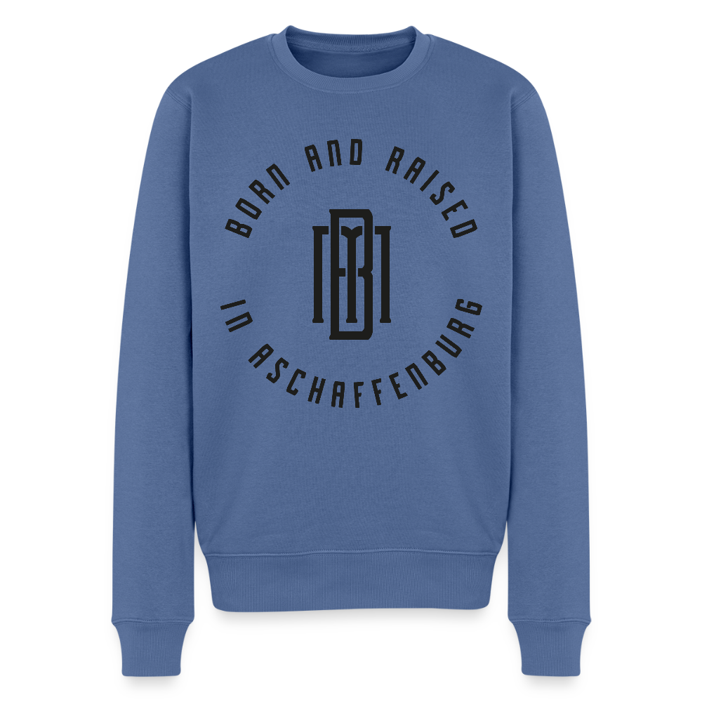 Monogram Männer Premium Pullover - Taubenblau