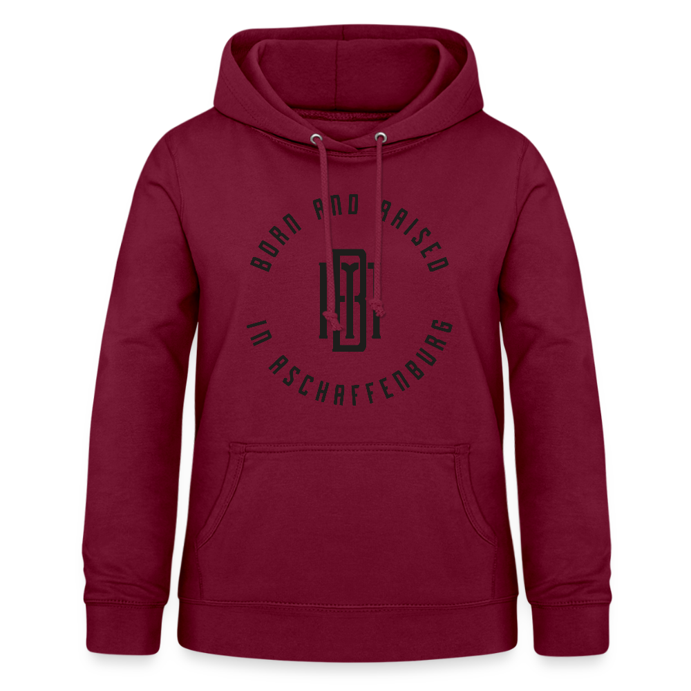 Monogram Frauen Hoodie - Bordeaux