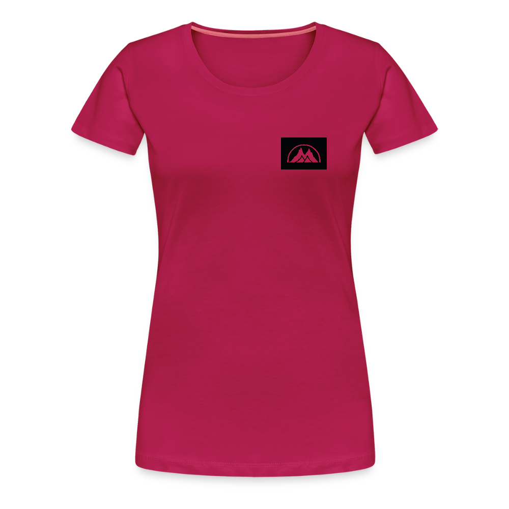 Box Logo Frauen Premium T-Shirt - dunkles Pink