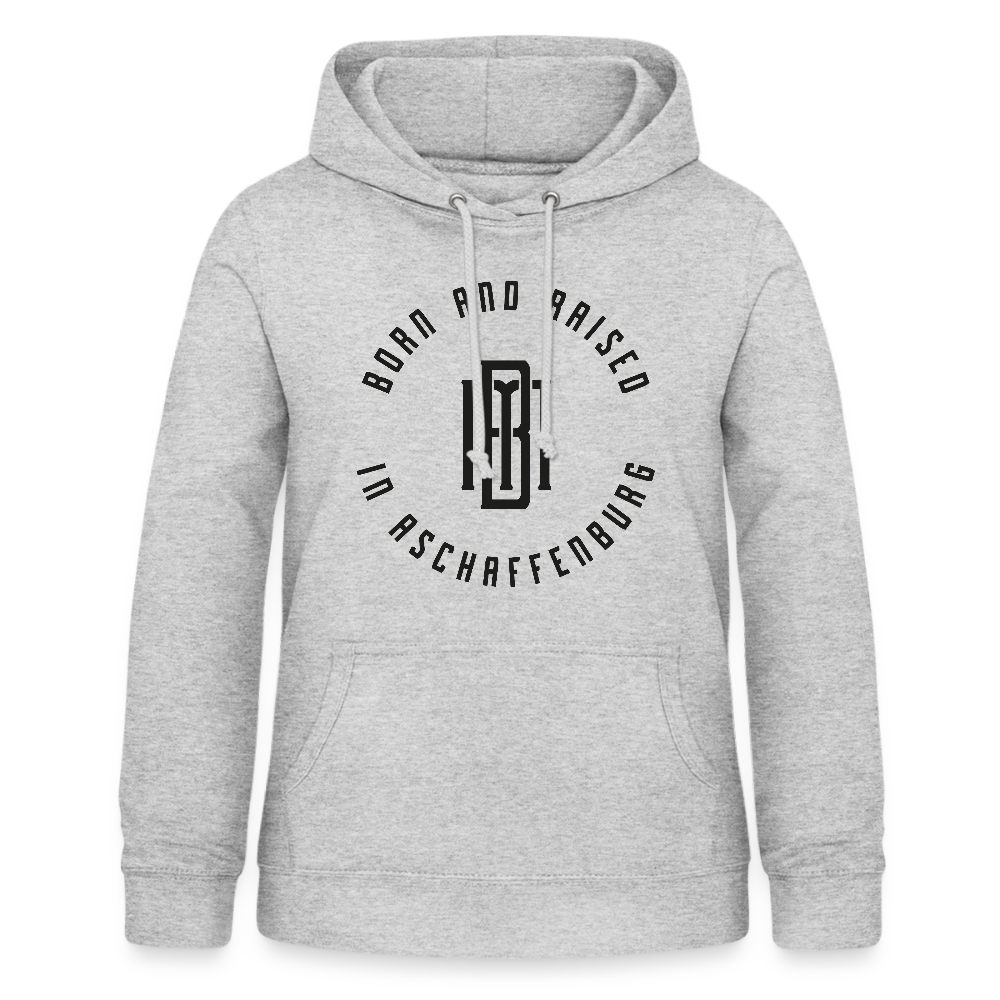 Monogram Frauen Hoodie - Hellgrau meliert