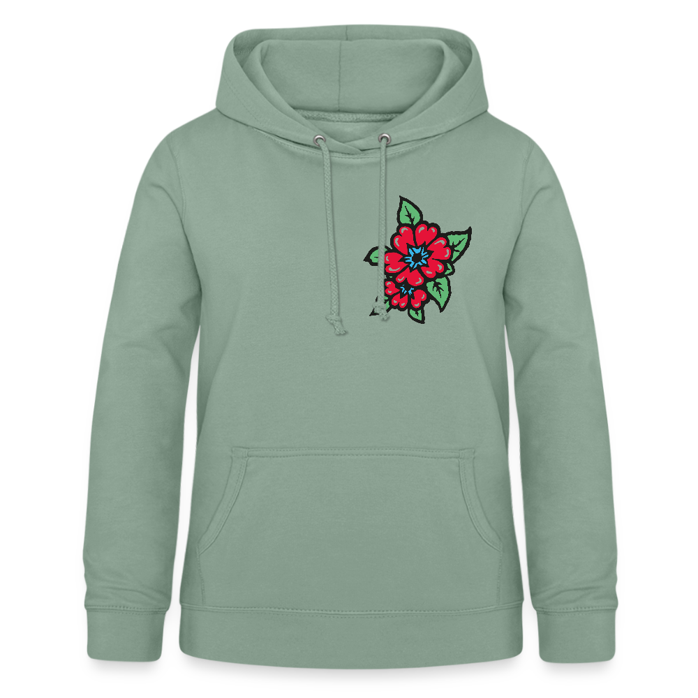 Blume 2 Frauen Hoodie - Graugrün