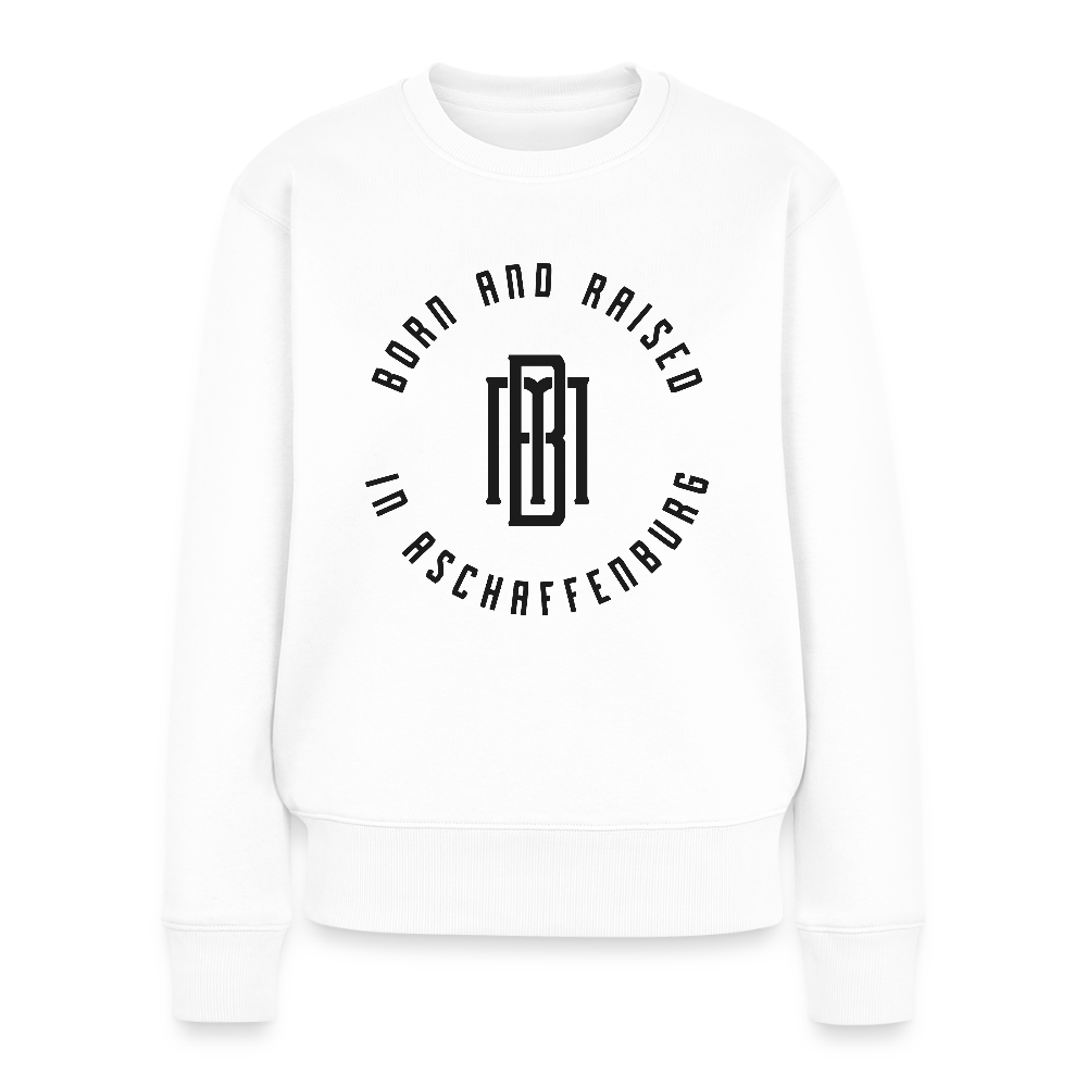 Monogram Frauen Premium Pullover - Weiß