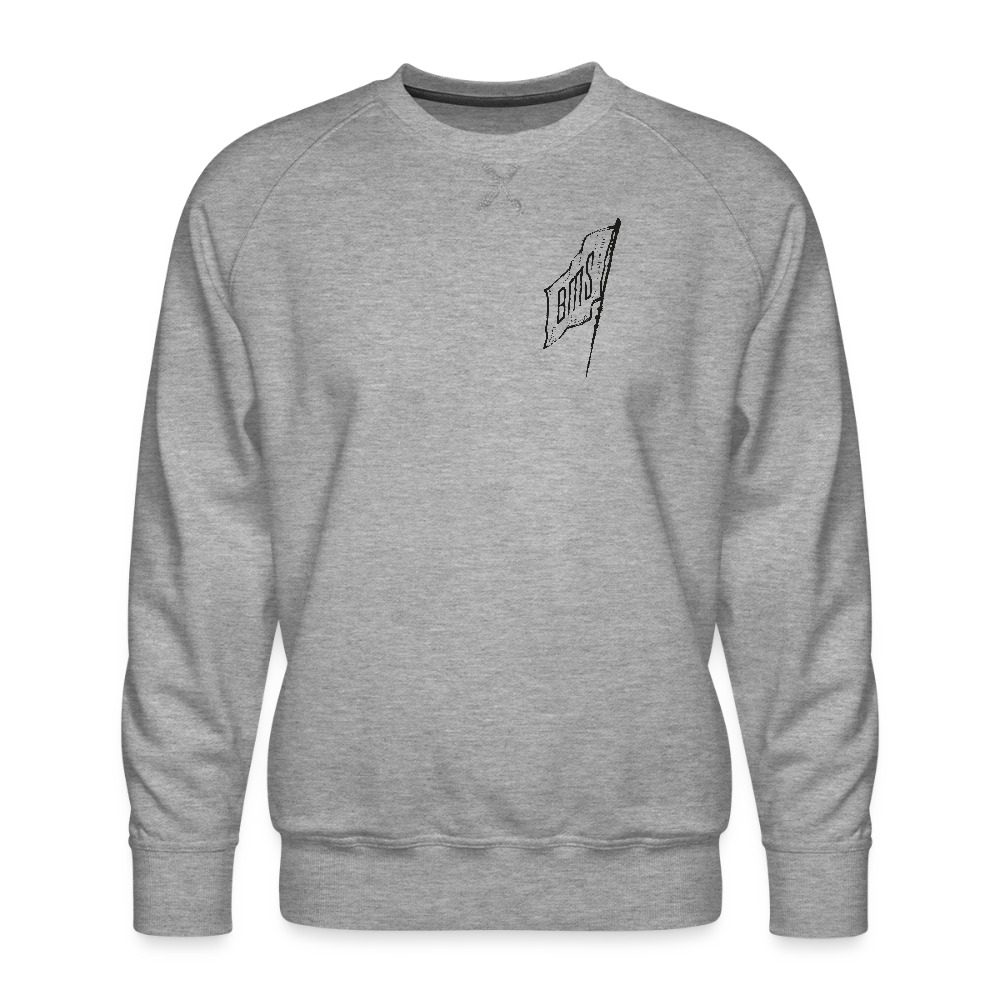 Asia Boot Männer Premium Pullover - Grau meliert