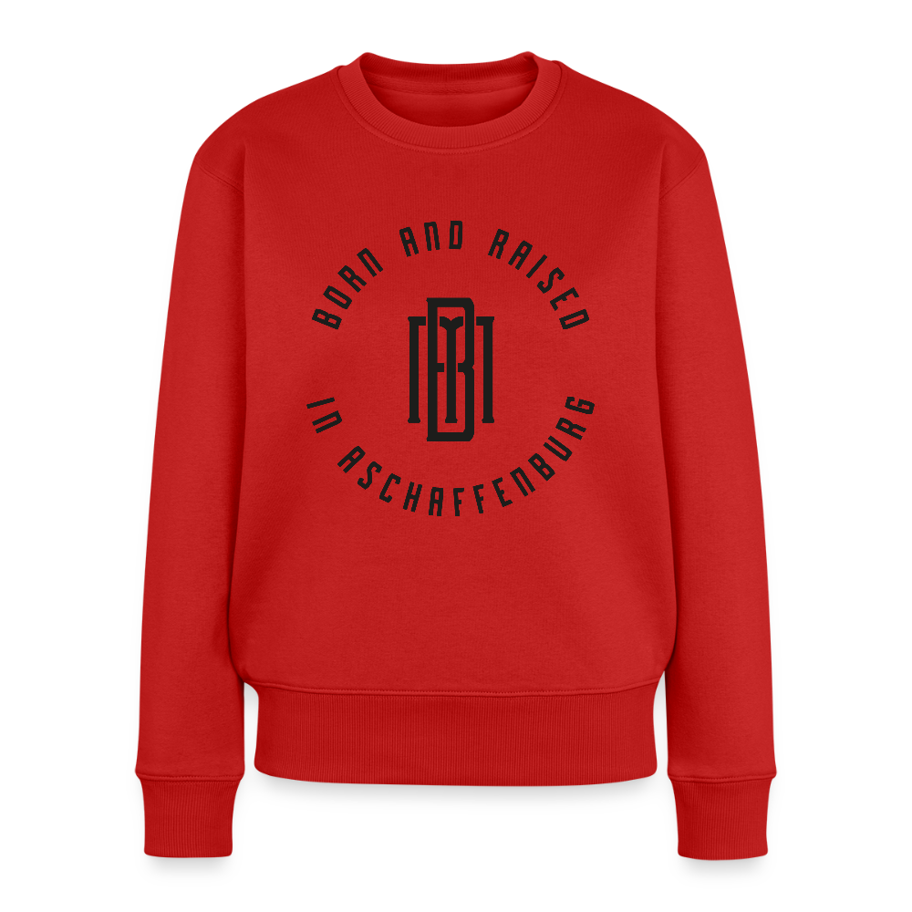Monogram Frauen Premium Pullover - Rot