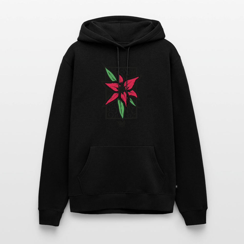 Lilie Männer Premium Hoodie - Schwarz