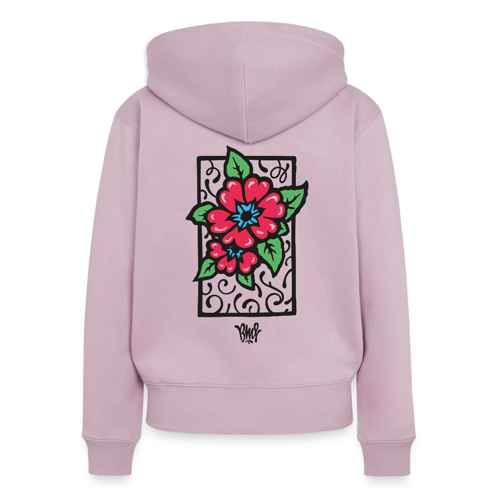 Blume Frauen Premium Kapuzenjacke - Altrosa