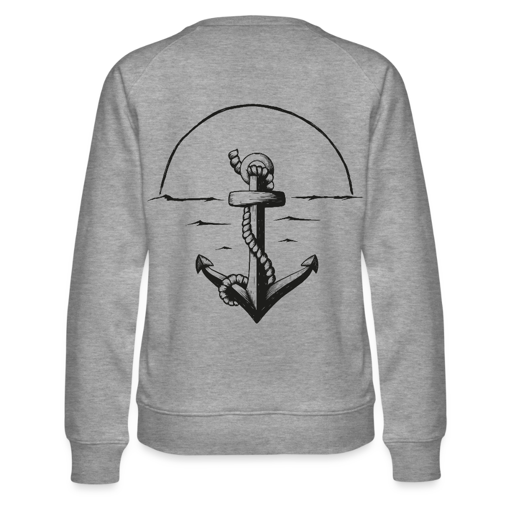 Anker Frauen Premium Pullover - Grau meliert