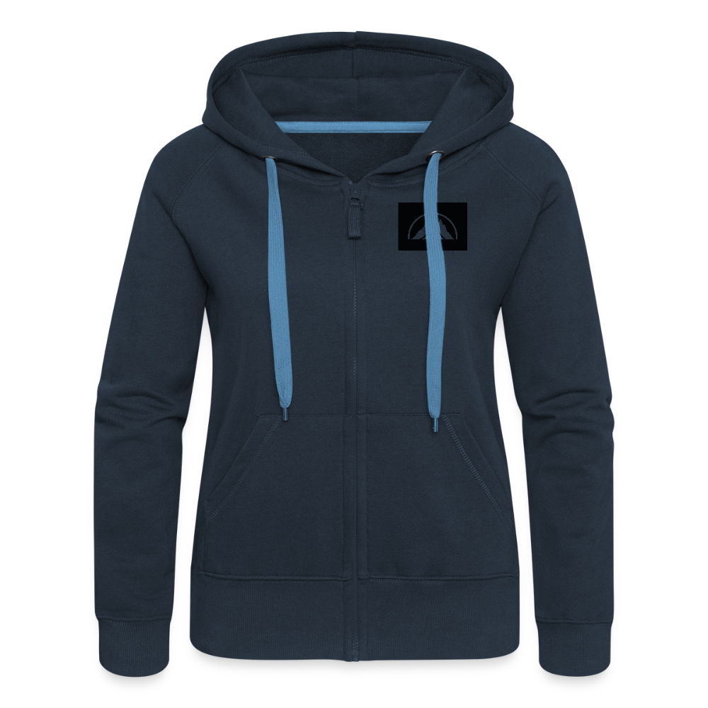 Box Logo Frauen Premium Kapuzenjacke - Navy
