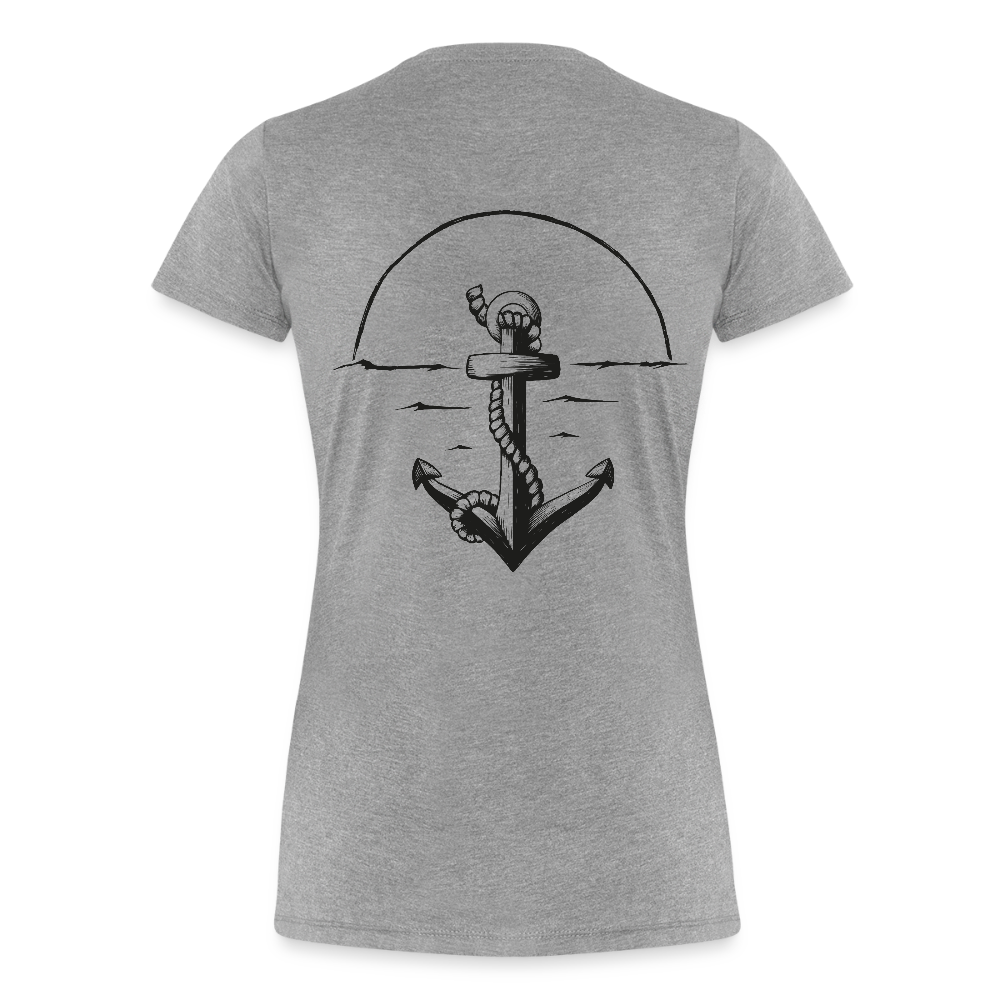 Anker Frauen Premium T-Shirt - Grau meliert
