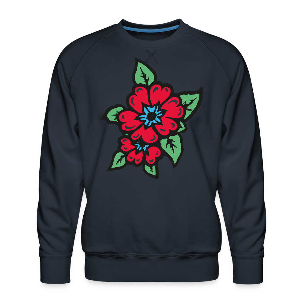 Blume 2 Männer Premium Pullover - Navy