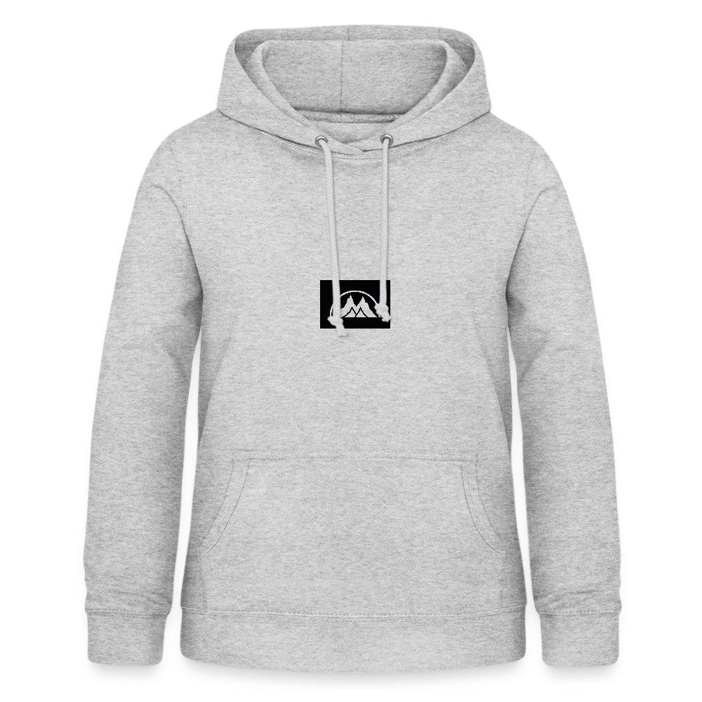 Box Logo Frauen Hoodie - Hellgrau meliert